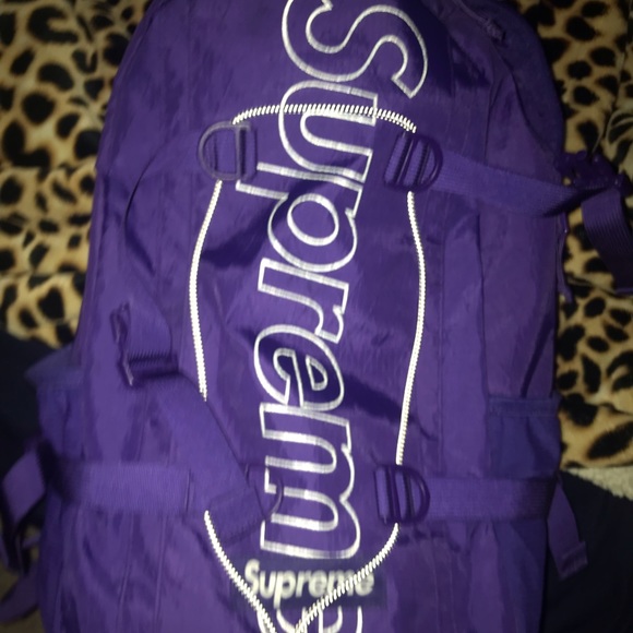 Supreme backpack purple